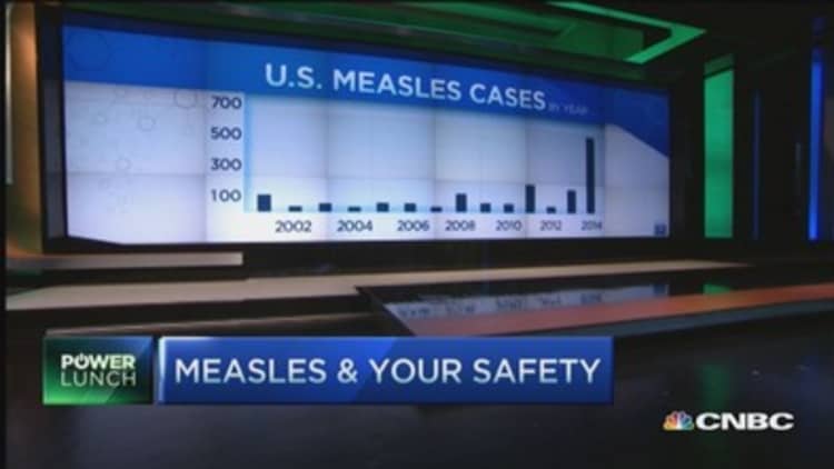 Before vaccines, measles killed 400-500 kids annually