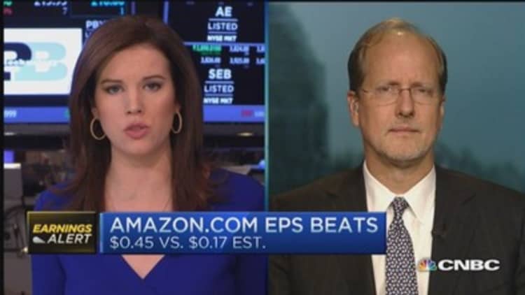 Amazon beats on EPS, misses on revenue 