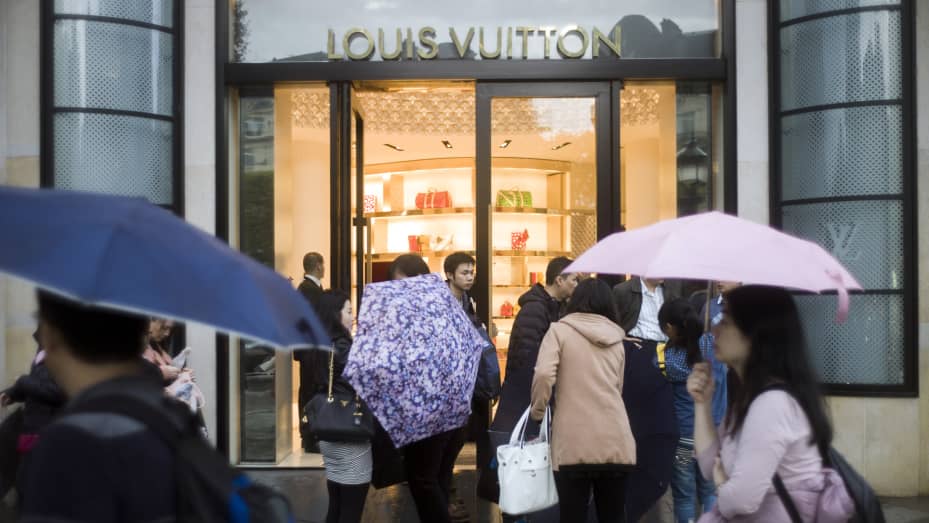 Louis Vuitton's luxury goods are not available on  -- and