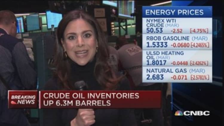 Big build for crude & gasoline inventories