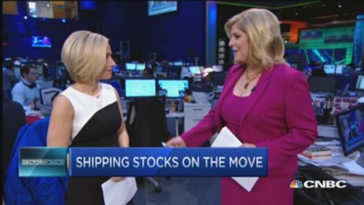 Shipping stocks on the move