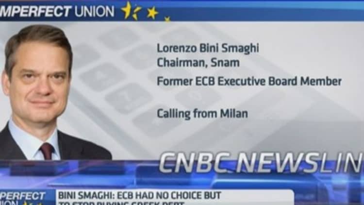 ECB had no other choice: Bini Smaghi