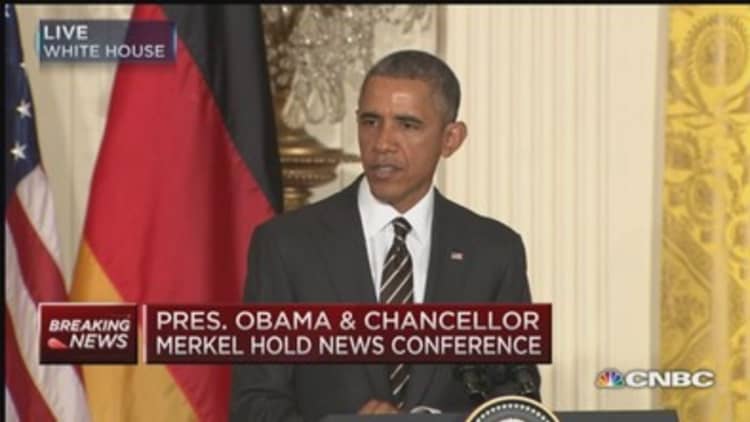 Obama: Germany-US united to destroy ISIS