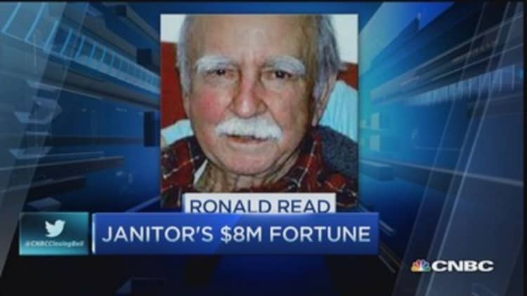Janitor's $8 million fortune 
