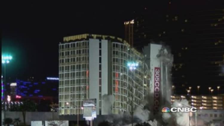 Kaboom! Shuttered Las Vegas casino implodes