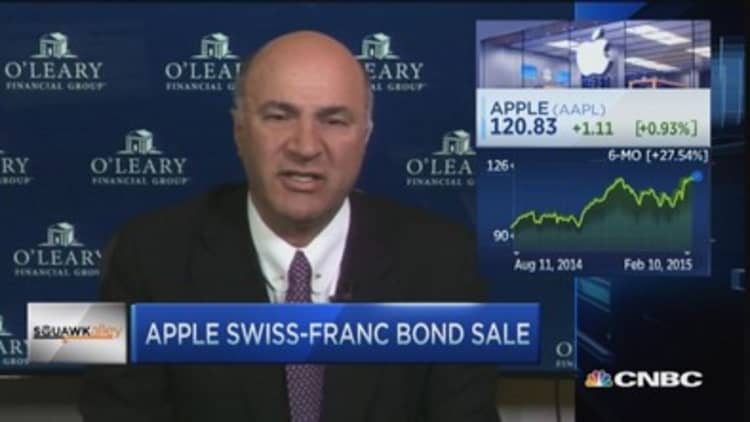 O'Leary: Apple Swiss-franc bond sale dumb?