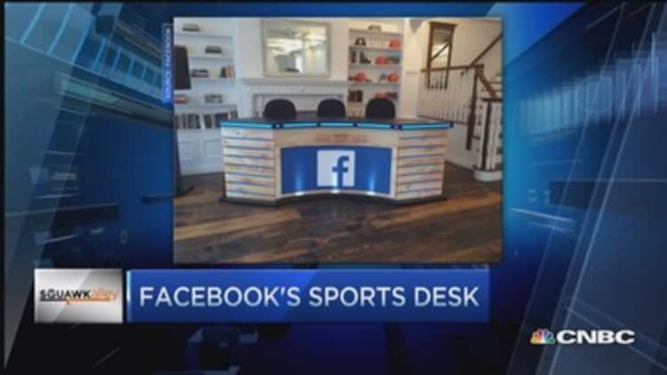 Facebook launches sports desk