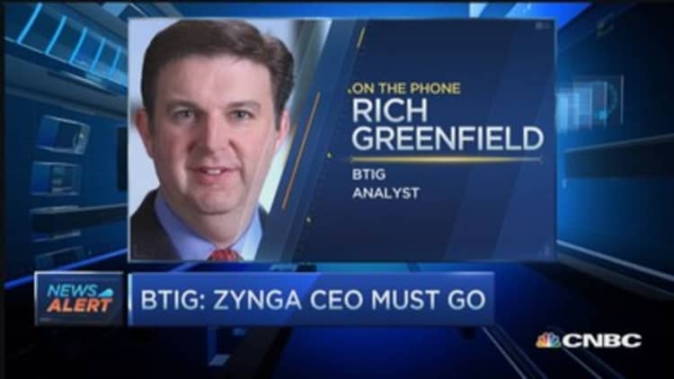 BTIG: Zynga CEO's gotta go