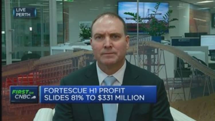 Fortescue maintains production target despite profit fall