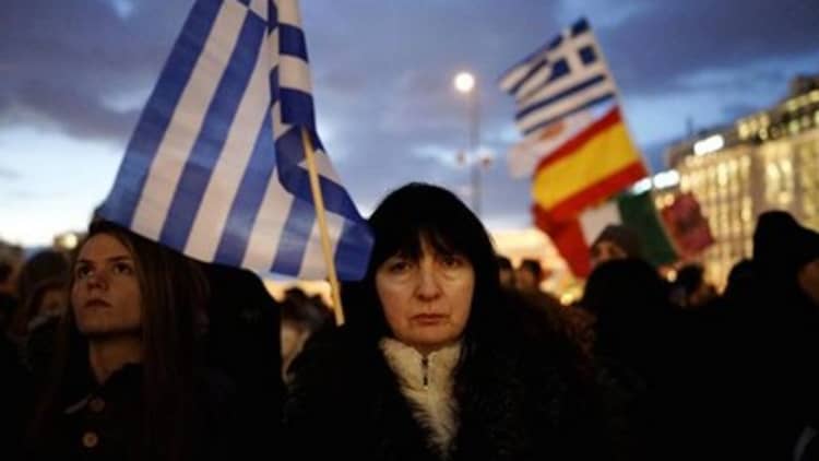 Greek talks break down
