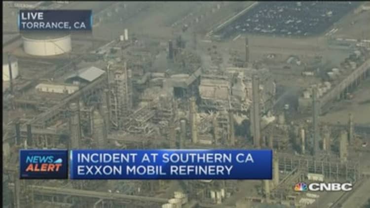 Incident at Exxon Mobil refinery in Torrance, CA 