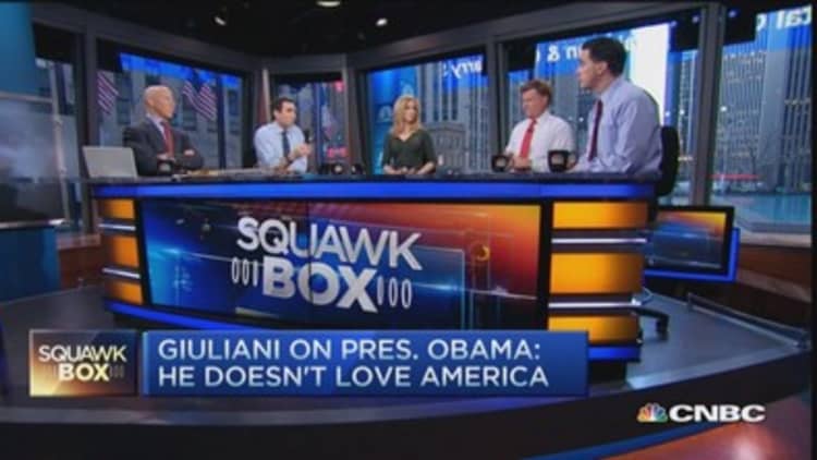 Walker on Giuliani, Obama and love of America