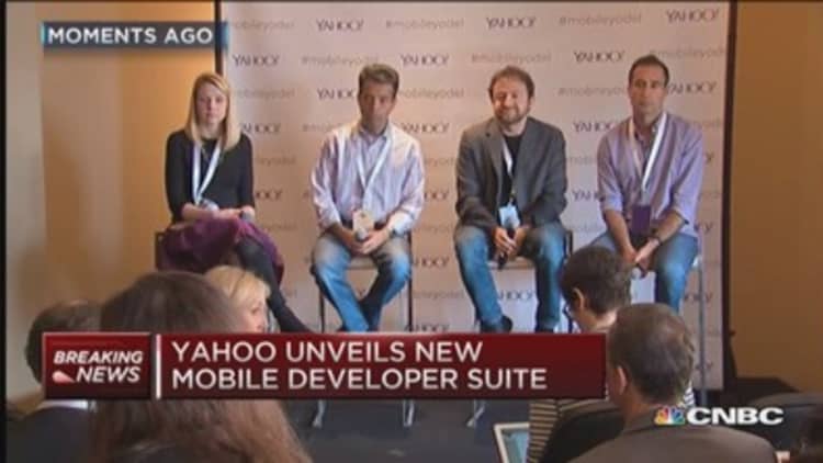 Yahoo's Mayer: Seeing growth in total revenue & share