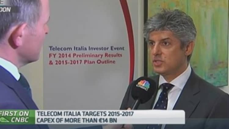 Telecom Italia CEO: Focus on 'organic growth'