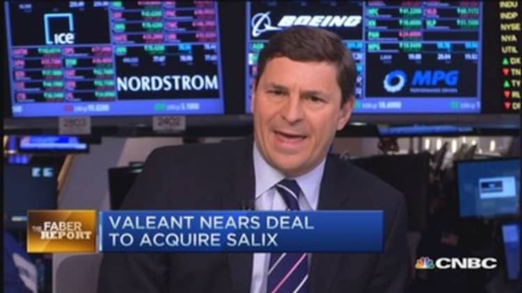 Faber Report: Valeant close to buying Salix