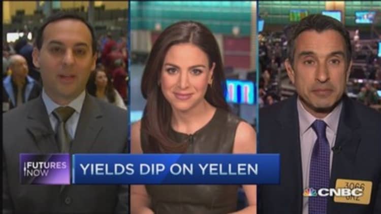 Futures Now: Yields dip on Yellen