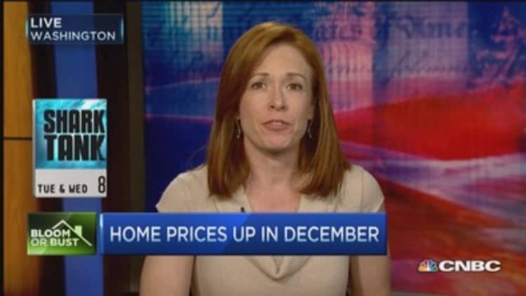 Home prices show strength 