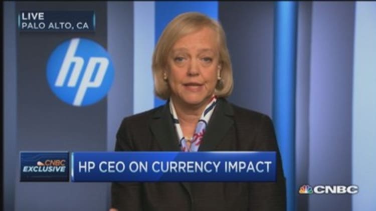 HP CEO: Currency tough for us