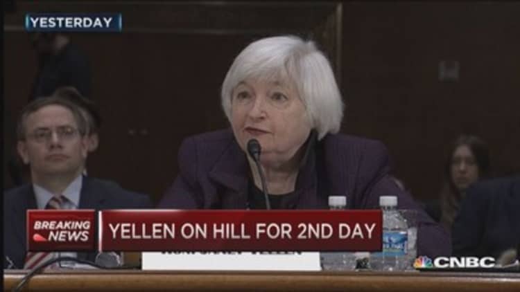 Day two of Yellen testimony