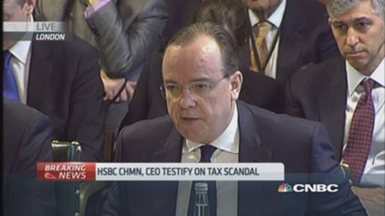 HSBC CEO apologizes to UK MPs