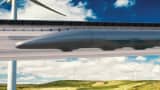 A rendering of a Hyperloop by Hyperloop Transportation Technologies