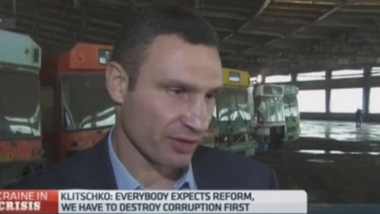 We must 'destroy corruption' in Ukraine: Klitschko