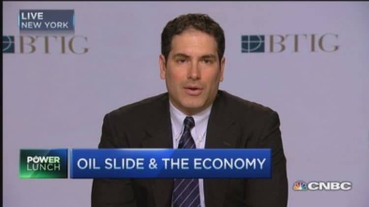 Oil slide negative for economy?