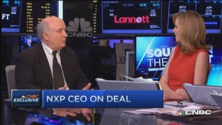 NXP CEO talks nearly $12 billion deal