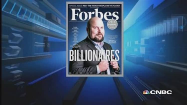 Who's in Forbes' top billionaires list?