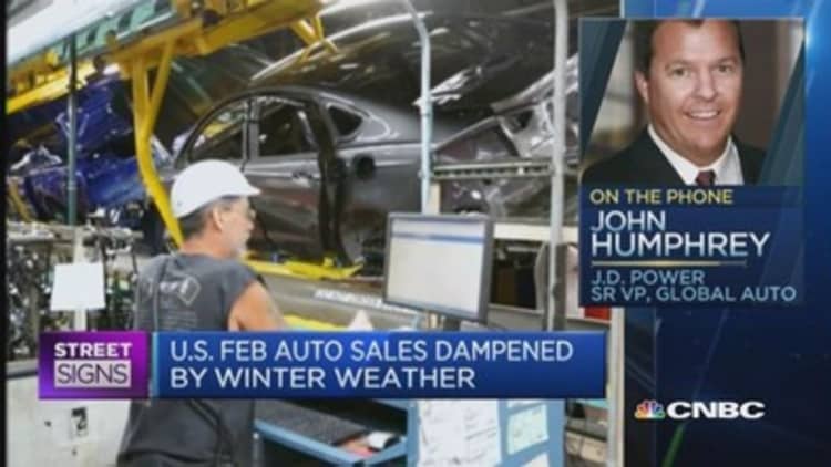 US auto sales dampened by weather: Pro