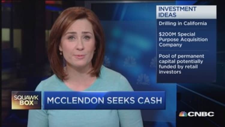 McClendon seeks cash for next big venture