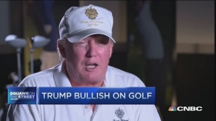Trump bullish on golf