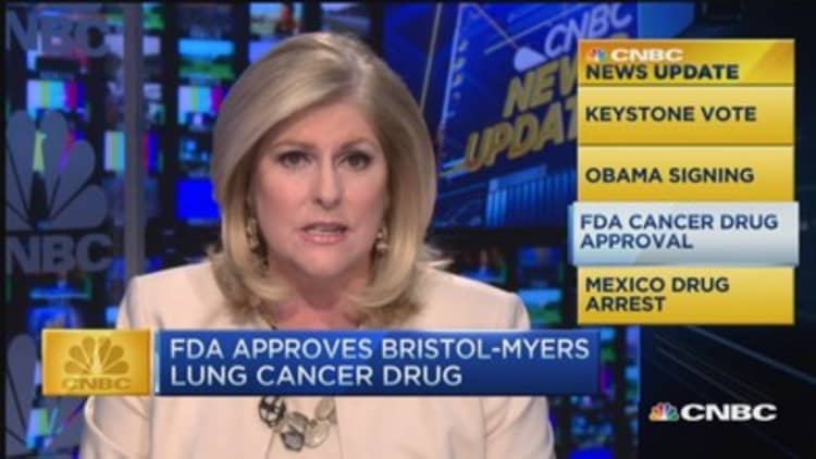 CNBC update: Lung cancer drug approved 