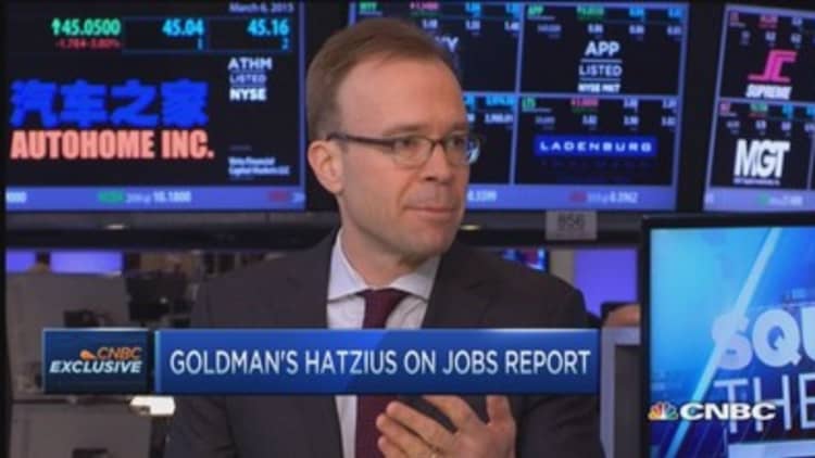 Hatzius: Jobs report good, but not wildly so