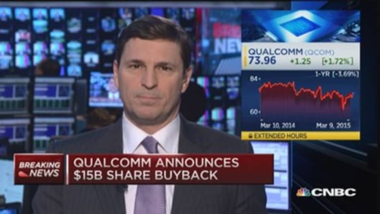 Qualcomm announces $15 billion buyback