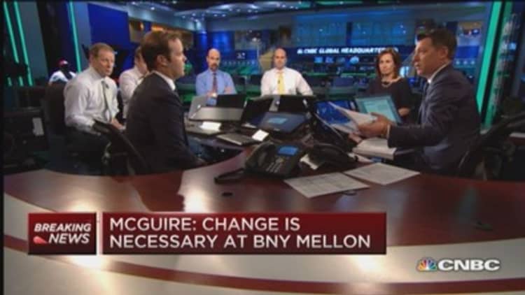 McGuire takes on BNY Mellon