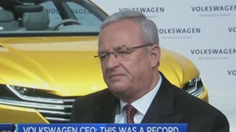 Volkswagen CEO on record profit year