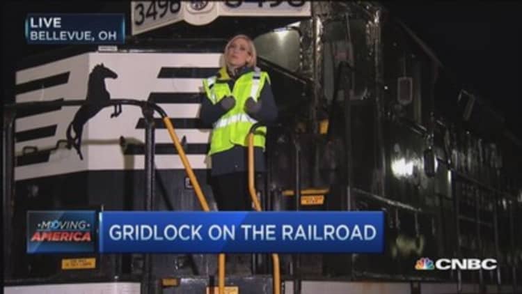 Gridlock on the railroads