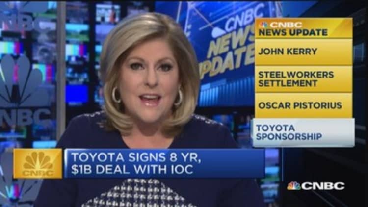 CNBC update: Toyota signs $1B deal with IOC