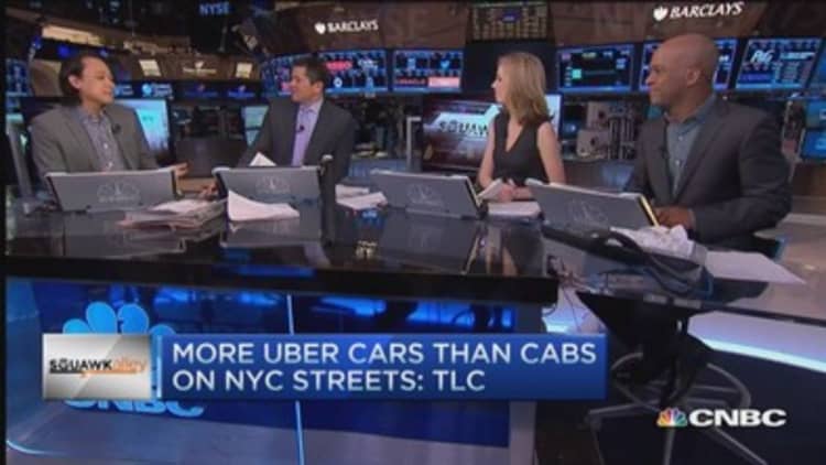 More Uber cars than taxis