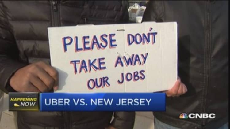 Uber protests NJ bill