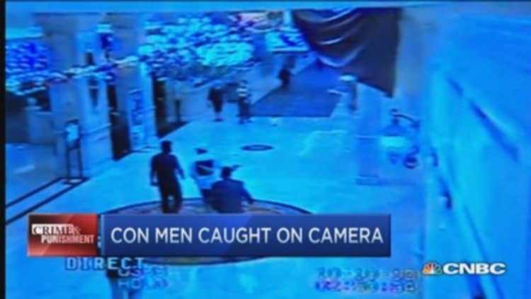 Millions stolen caught on camera