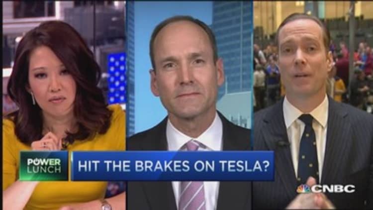 Tesla: Time to hit the brakes?