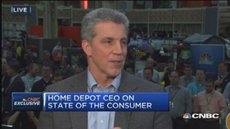 HD CEO: More $ in consumers pocket = good for economy 