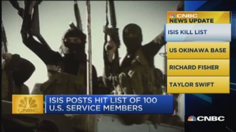 CNBC update: ISIS hit list