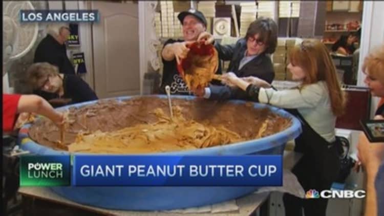 Giant peanut butter cup