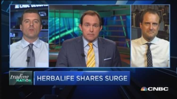Trading Nation: Herbalife shares surge 