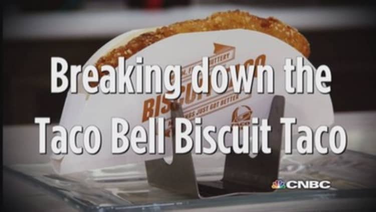 Breaking down the Taco Bell biscuit taco