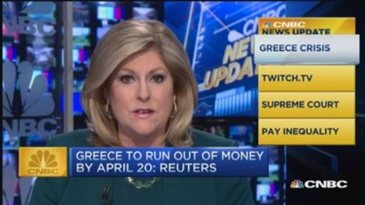 Before noon: Greece to run out of money?