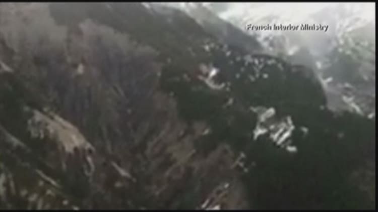 Germanwings passenger jet crash site